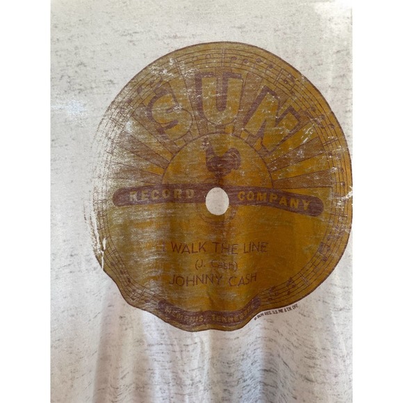 Sun Records Johnny Cash l Walk the Line SZ 2XL SS - Picture 3 of 5